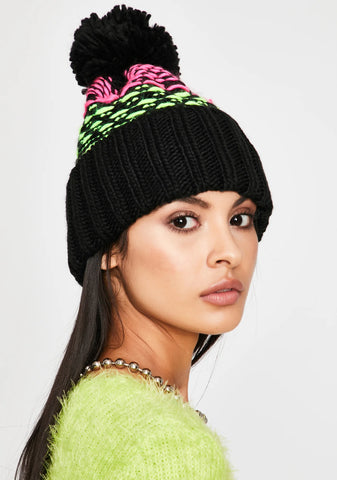 Melonhead Pom Beanie