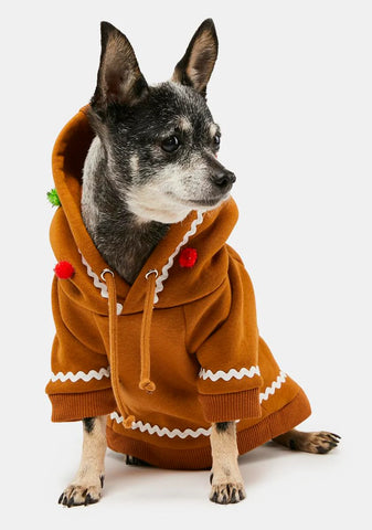 Sweet Bite Gingerbread Pet Hoodie