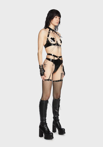Midnight Exhibitionist Lingerie Set
