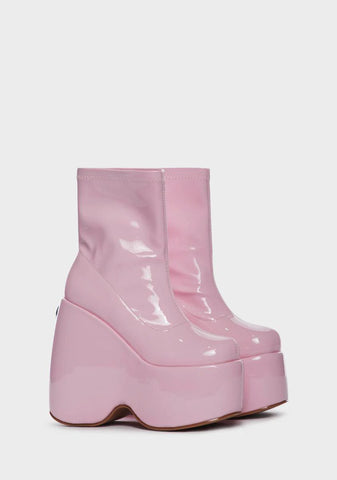 Baby Patent Say What You Mean Platform Boots
