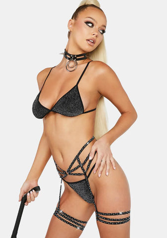 Dazzlin' Diva Rhinestone Garter