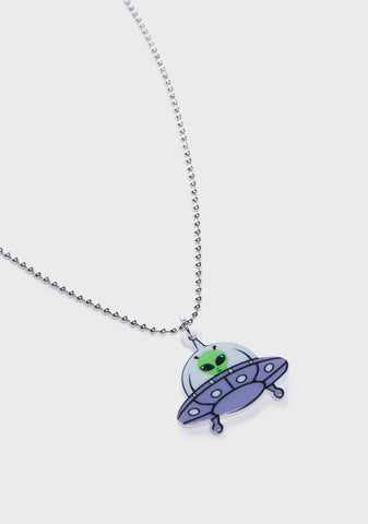 Ride My UFO Chain Necklace