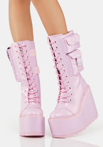 Pink Pearl Dune Desert Boots