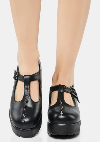 Spiked Sai Mary Janes