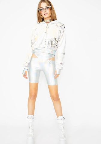 Technotopia Flip Sequin Hoodie