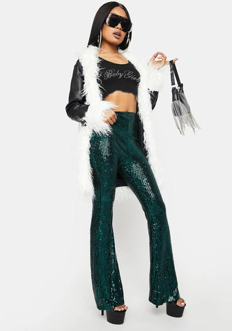 Thank U Next Sequin Flare Pants