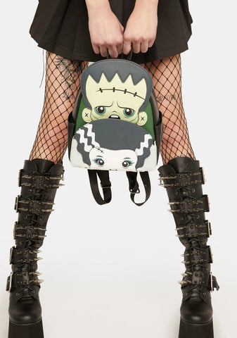 Universal Monsters Frankie And Bride Cosplay Backpack