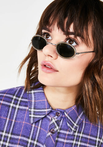 Hipster Glam Studded Sunglasses