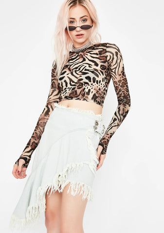 Raw Talent Denim Skirt