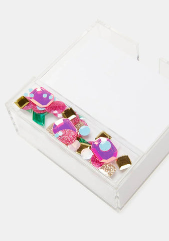 Be A Gem Confetti Notepad Holder