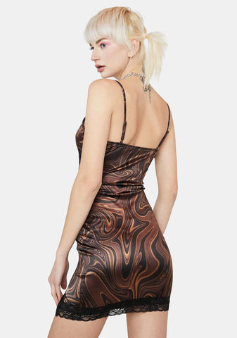 Little Pick Me Up Satin Mini Dress