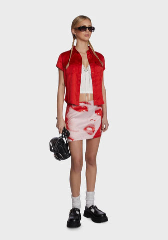 Anywhere With You Button Up Top