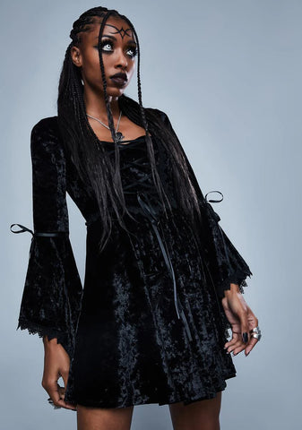 Fear The Night Bell Sleeve Dress