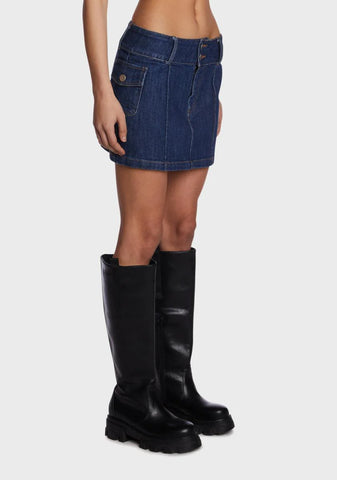 Playing Hooky Mini Skirt