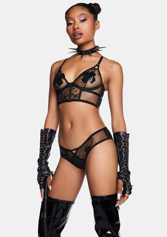 Scorpio Sheer Embroidered Panty