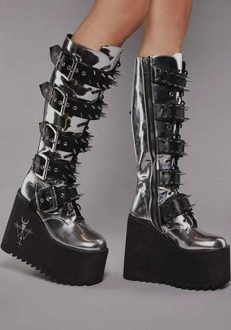 Chrome Appetite For Destruction Platform Boots