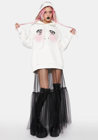 Twinkle Eyes Printed Hoodie