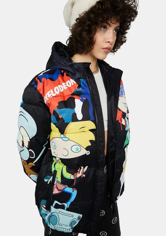 X Nickelodeon Puffer Jacket