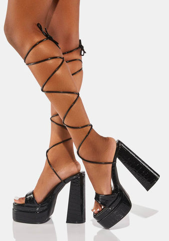 Robin Lace-Up Platform Heels
