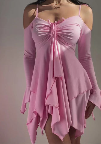 F is For Fairies Handkerchief Dress - Pink