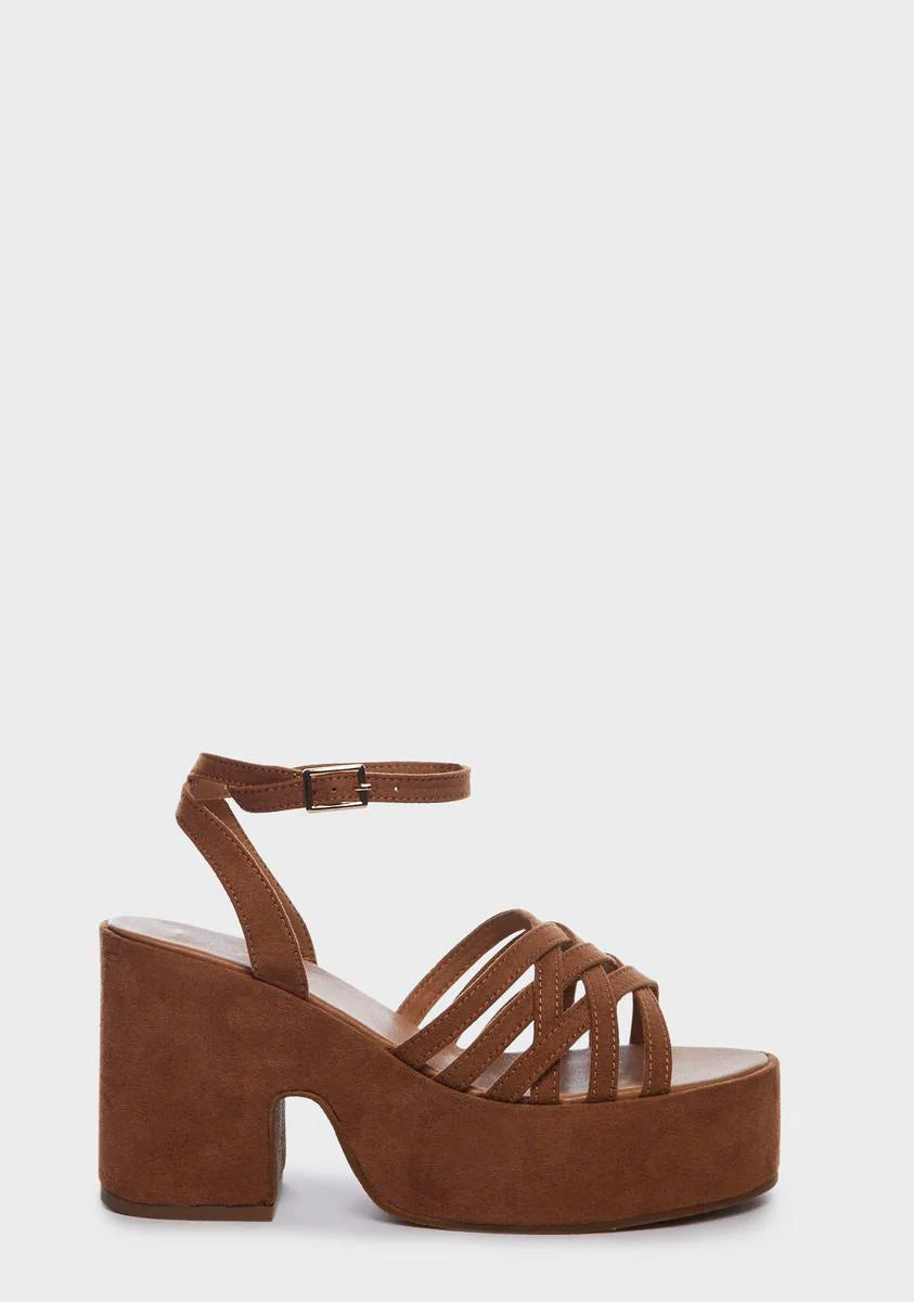 Desert Most Wanted Platform Heels