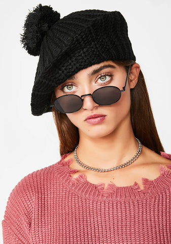 Wicked Posh Chic Pom Pom Beanie