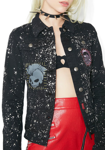 Bleach And Patch Trucker Jacket