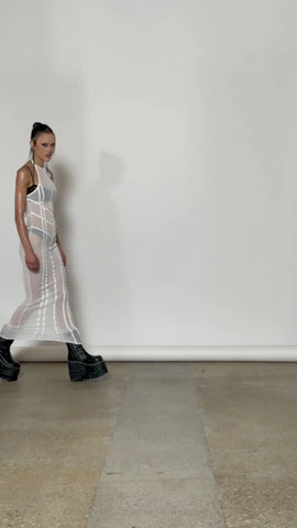 Charged Mesh Maxi Dress