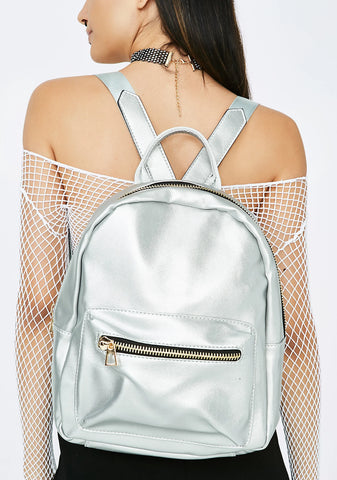Over The Moon Metallic Backpack