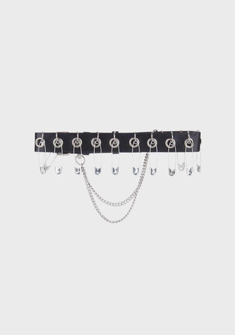 Safety First Vegan Leather Choker