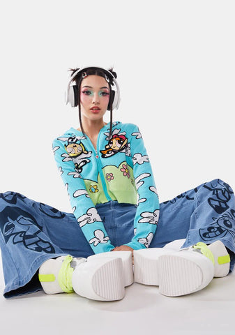 Signal In The Sky Zip-Up Hoodie