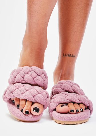 Mauve So Unbothered Slide Sandals