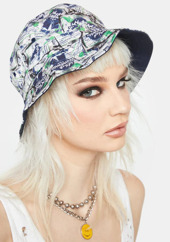 Crushed Reversible Bucket Hat