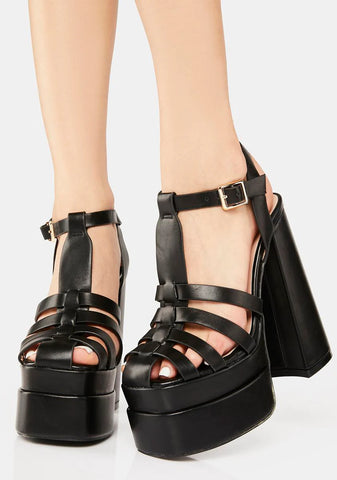 Running Paradise Platform Heels