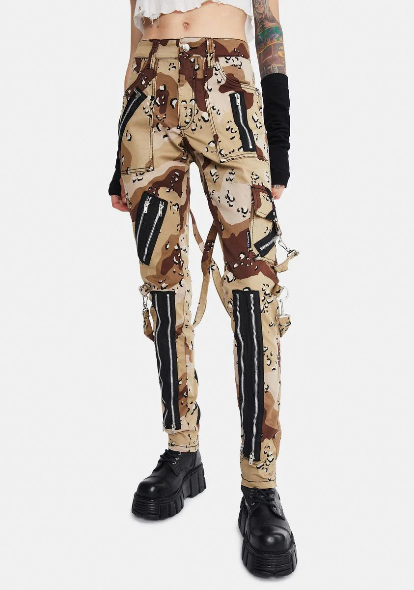 Sand Camo Classic Slim Leg Bondage Pants
