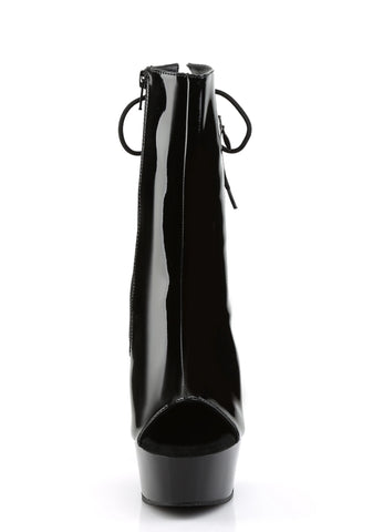 Delight-1018 Platform Ankle Boots-Black