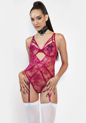 Brand New Lover Lace Teddy