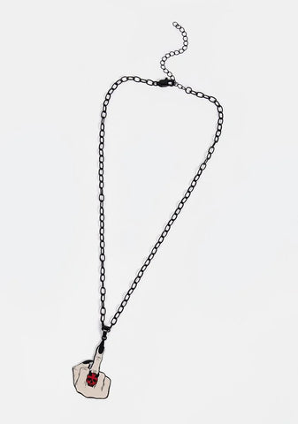 Talk To The Finger Chain Necklace