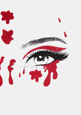 Blood Face Stickers