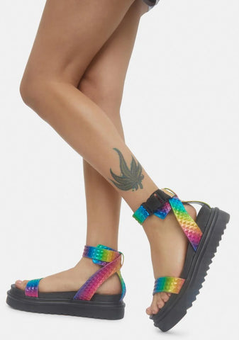 Rainbow Kassandra Gladiator Sandals