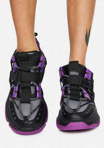 Lilac Astro Stomp Platform Sneakers