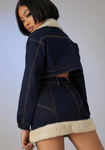 Attention Seeker Denim Mini Skirt