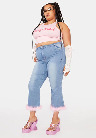 Plus Blush The Royal We Flare Jeans