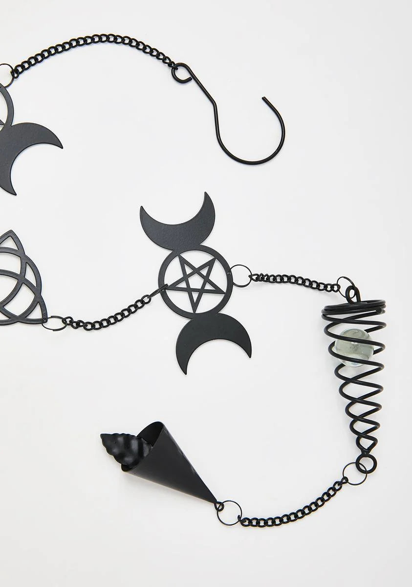Triple Moon Hanging Wind Chime