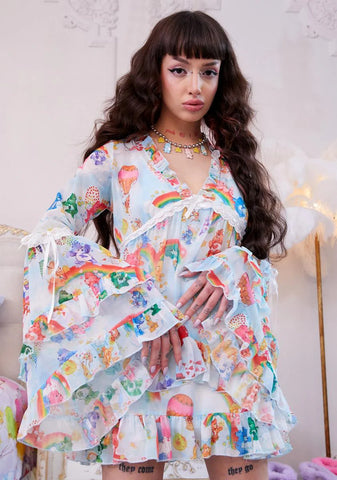 So Tenderhearted Chiffon Dress