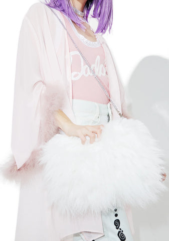 Snow Cop A Feel Fuzzy Shoulder Bag