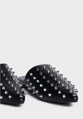 Noir New Level Studded Slides