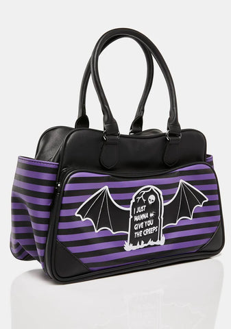 Purple Give You The Creeps Bag