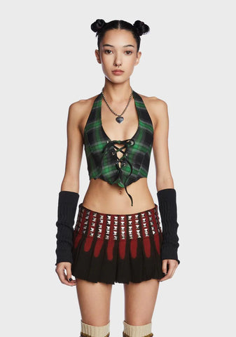 Emerald Love Spiral Corset Top