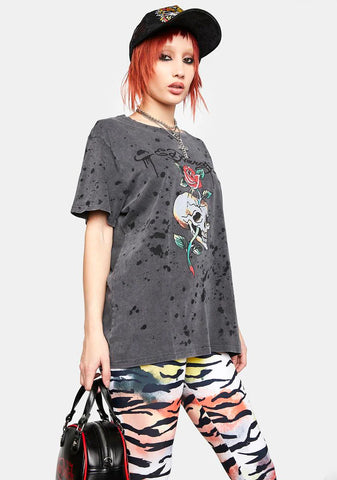 Charcoal Splatter Graphic Tee